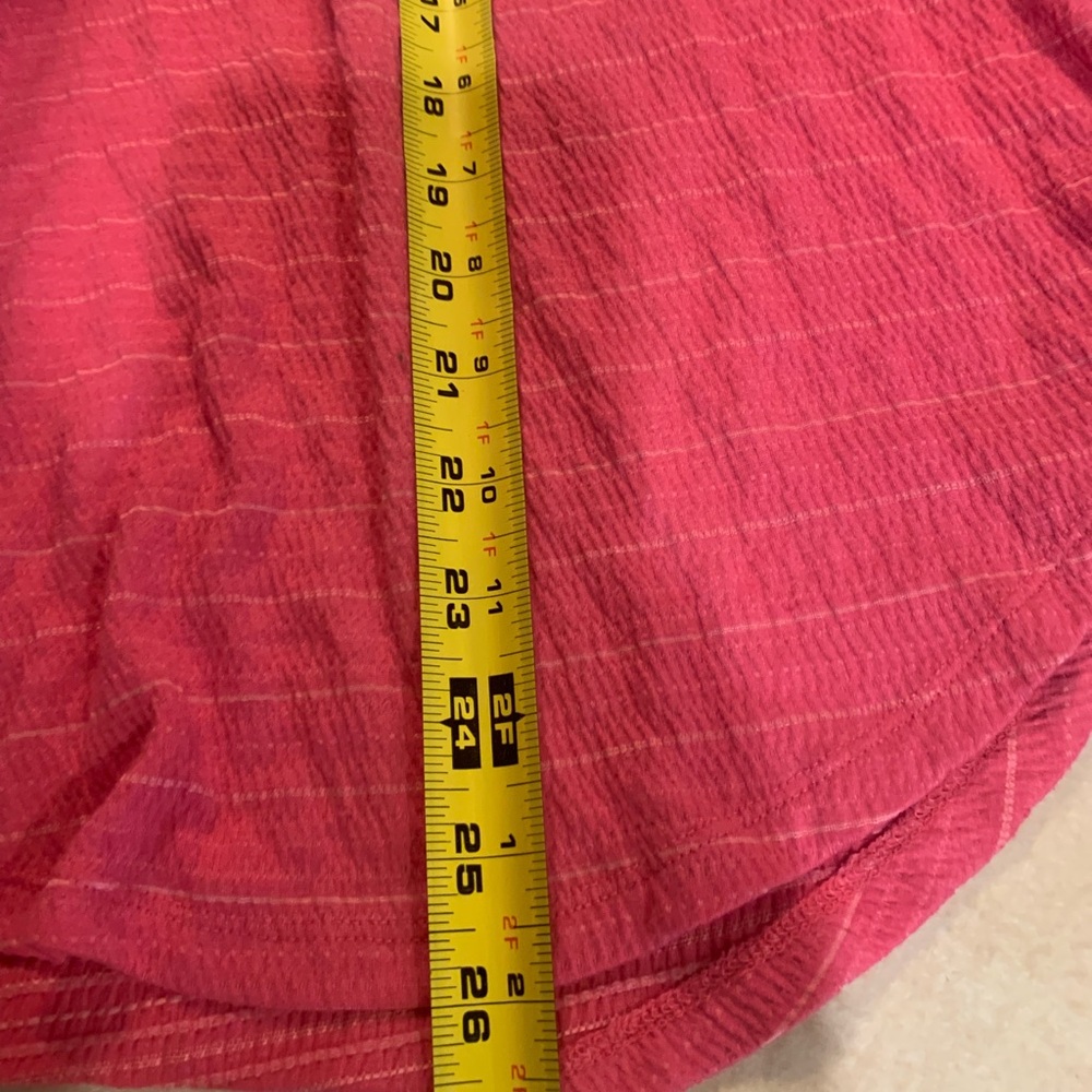 Lane Bryant (2 tops)Blue and White Striped Top and Pink Pinstriped Top - Picture 7 of 16
